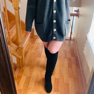 ❤️•Unisa• High Knee Flat Boot | Faux Suede